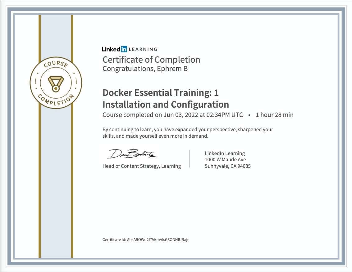 Docker Essential Training 1 Installation and Configuration